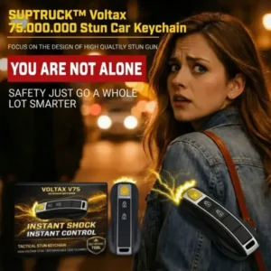 SUPTRUCK™ Voltax ShockForce 75M Stun Car Keychain